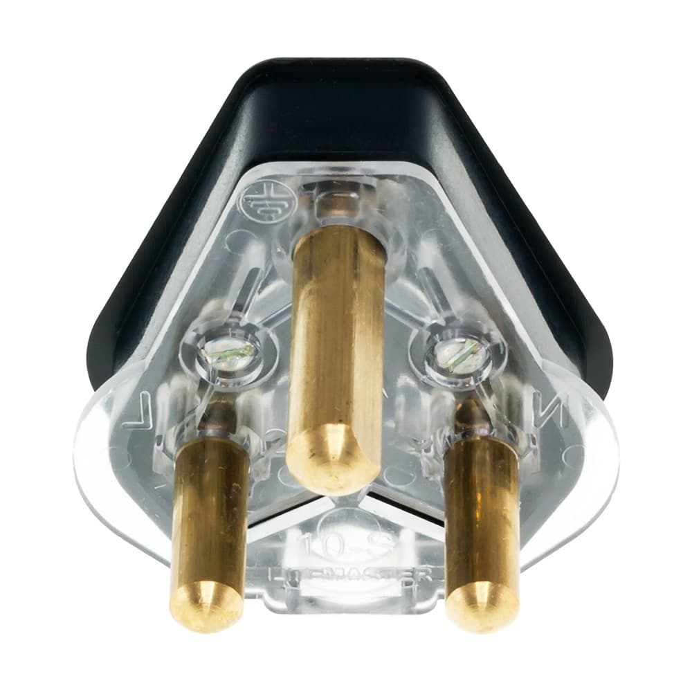 LINKQNET - PWR-D-BLA-PLUG 3-Prong Black South African Dedicated Power Plug