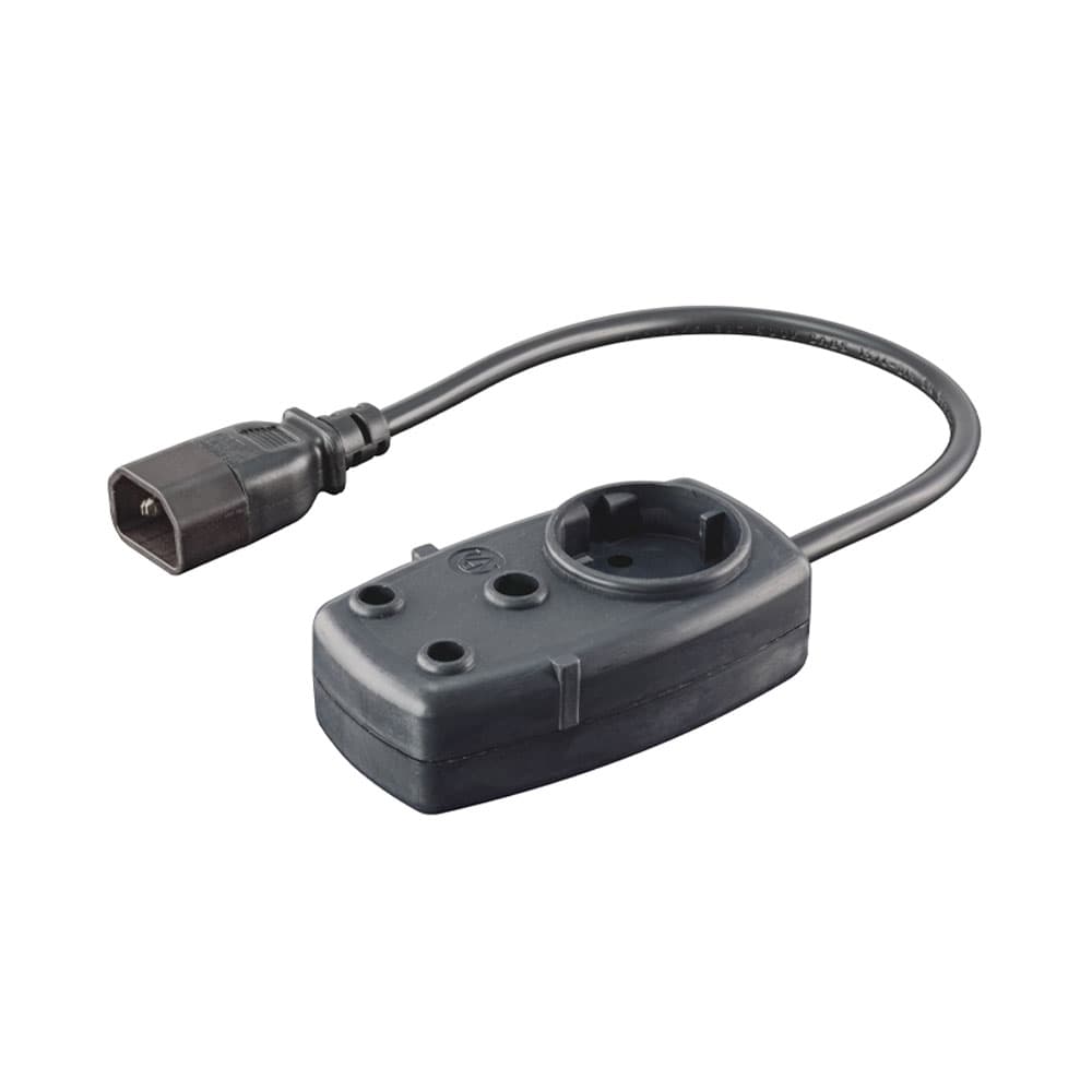 LINKQNET - PWR-MP-01-MULTIPLUG 2-Port IEC C14 Multiplug (3-Pin SA + Schuko)