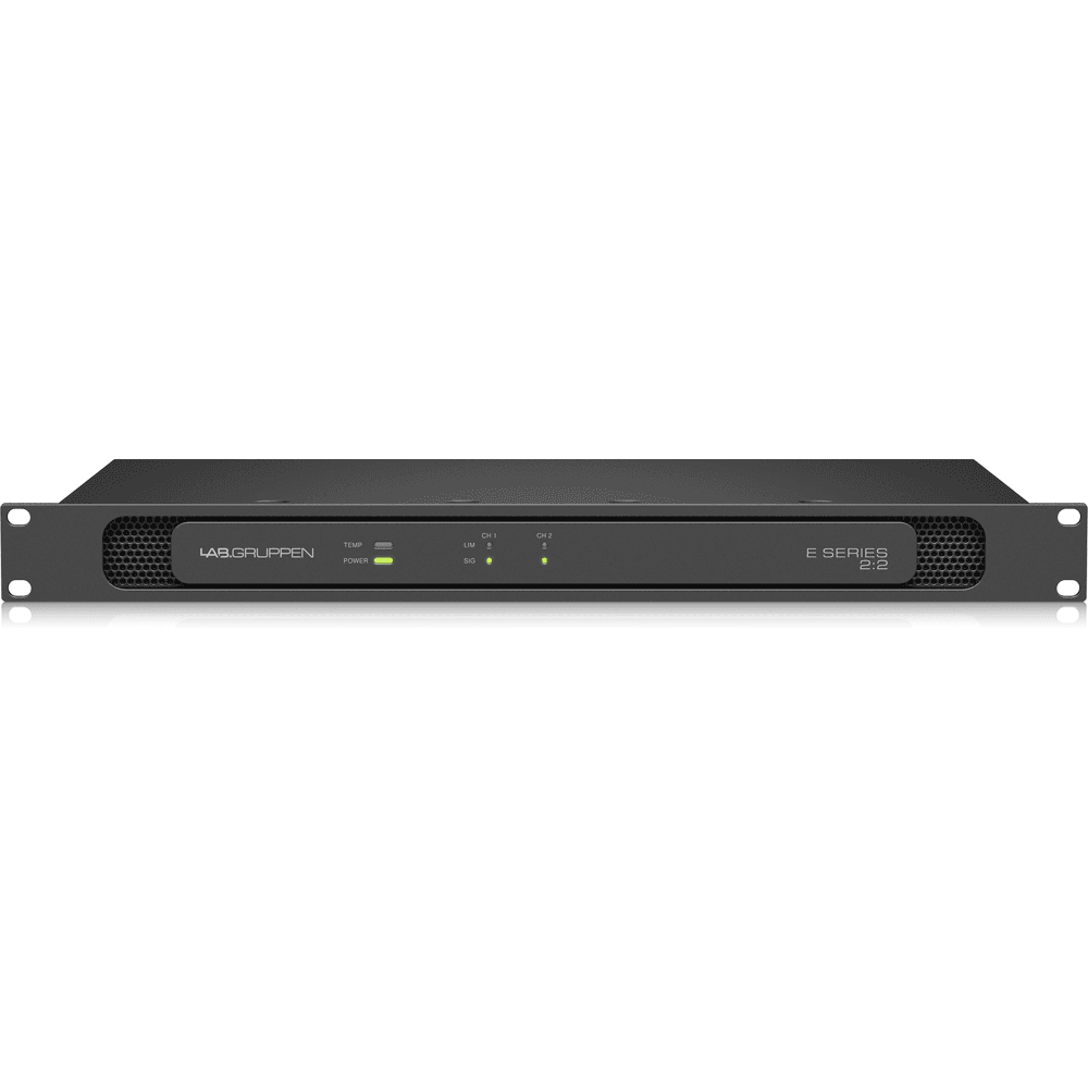 Lab Gruppen E2:2 - 200 Watt Amplifier with 2 Flexible Output Channels for Installation Applications
