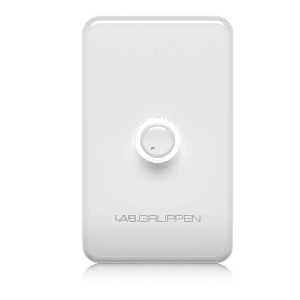 Lab Gruppen CRC-VUL-WH - White Volume Remote Control Wall Plate in Single-Gang Format for CA, CM, CMA and CPA Series