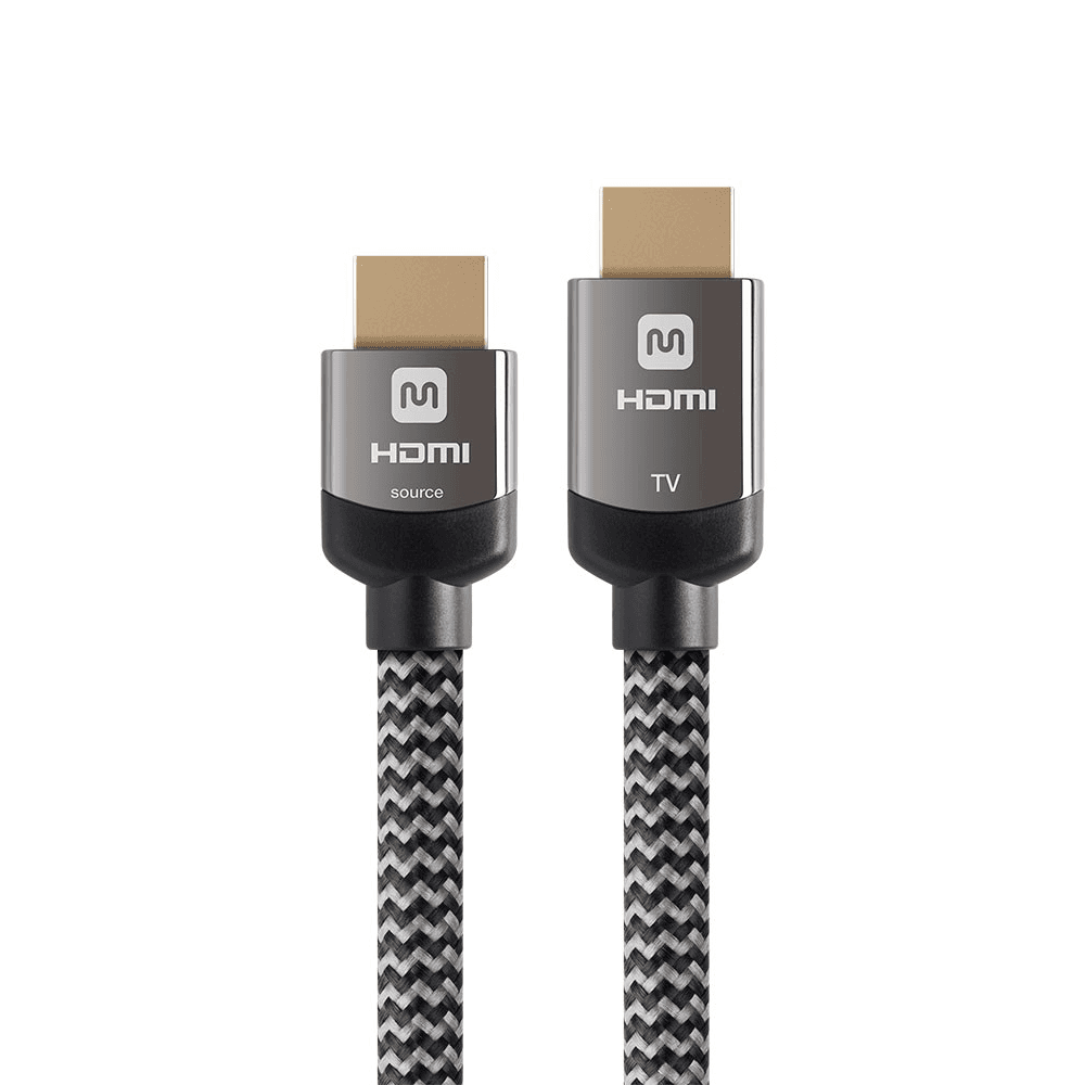 Monoprice 4K High Speed HDMI Cable - Braided Hdmi cable 4K@60Hz, 18Gbps, HDR, Grey