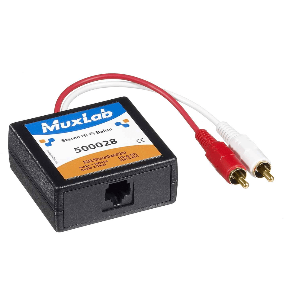 Muxlab 500028 - Stereo HiFi Audio Balun over CAT (Kit)