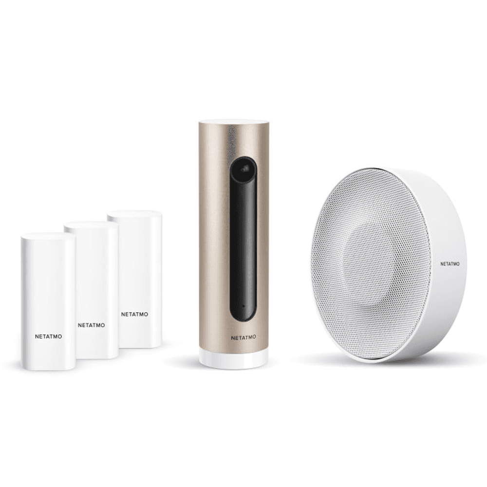 Netatmo Alarm Bundle - Get the Smart Camera - 3 Pack Sensors - Smart Siren