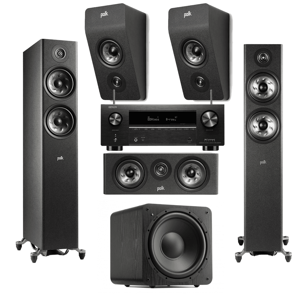 Polk R600 Home Theatre Package Incl Denon AVR-X2800H