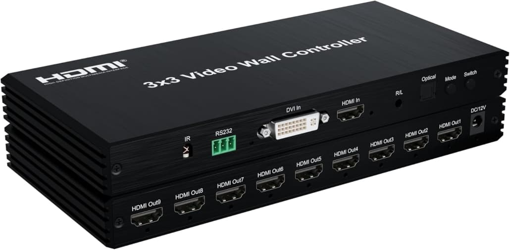 UniQue - UQ-HVWC3X3 3x3 HDMI Video Wall Controller