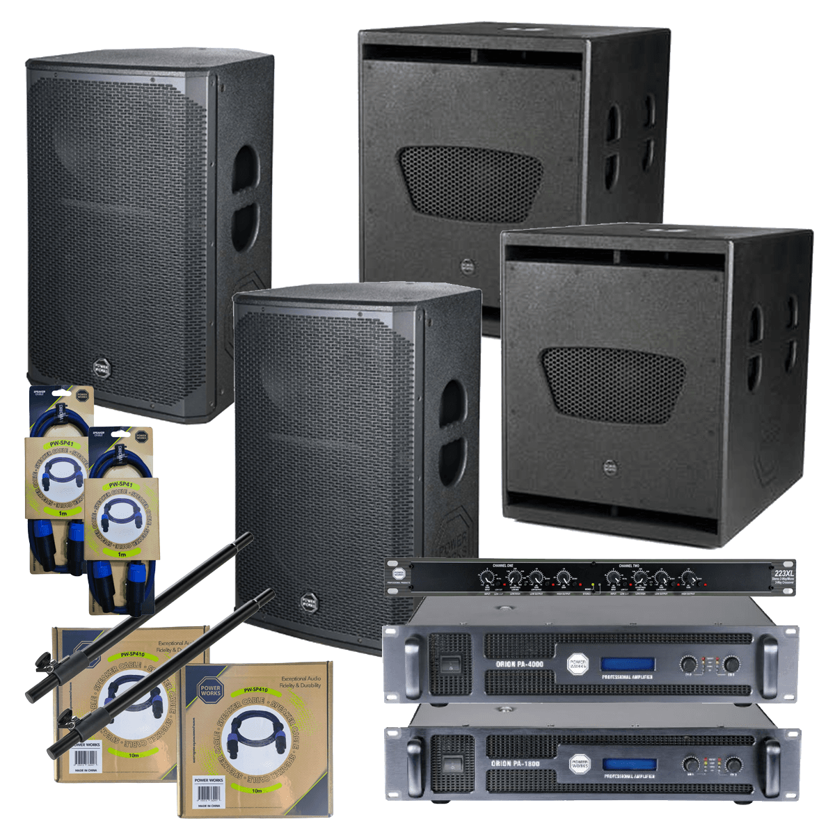 PowerWorks Passive Package Three - All in One Audio Package