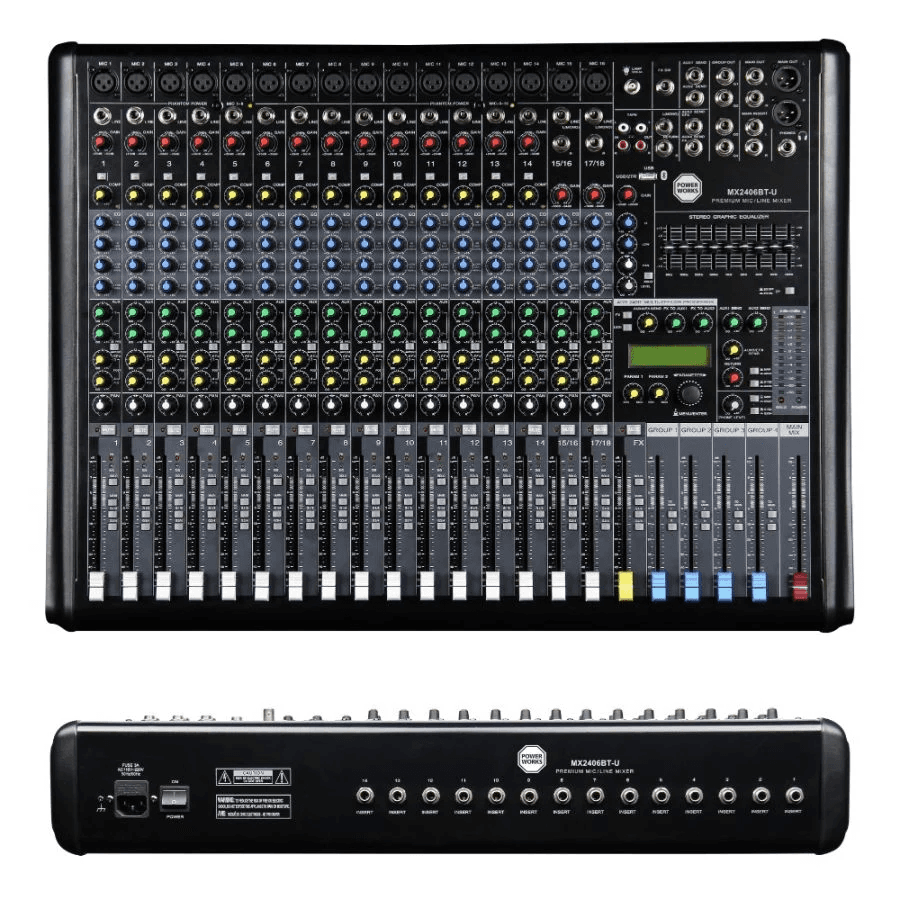 Powerworks MX2406BT-U - Analogue Mixer