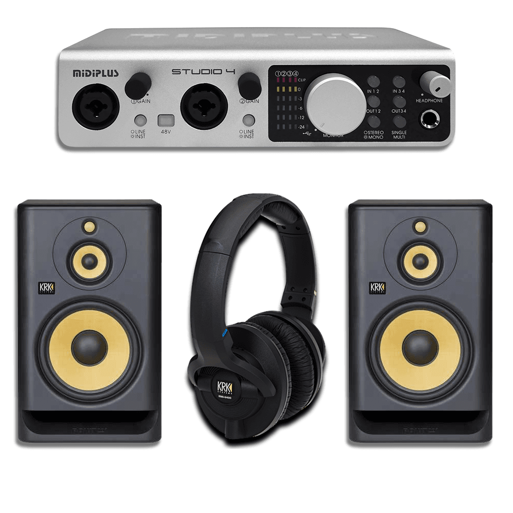 KRK Studio Bundle 10 - Speakers | SoundCard | Headphones