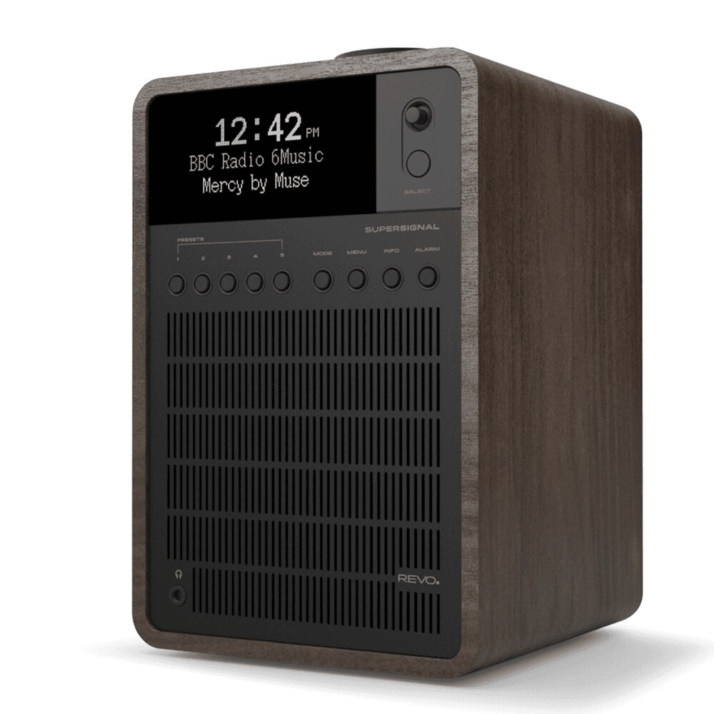 Revo SuperSignal Walnut Black - Bluetooth DAB Radio