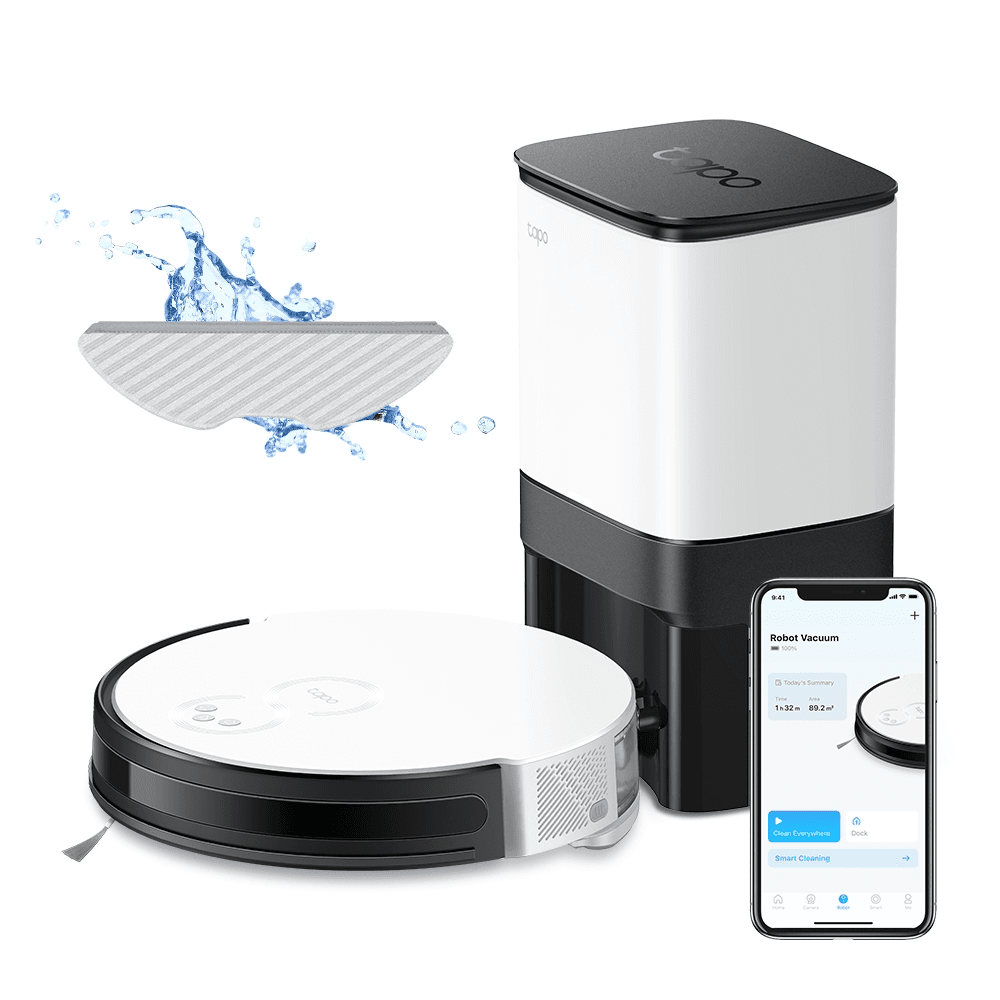 TP-Link Tapo RV10 Plus - Robot Vacuum & Mop + Smart Auto-Empty Dock