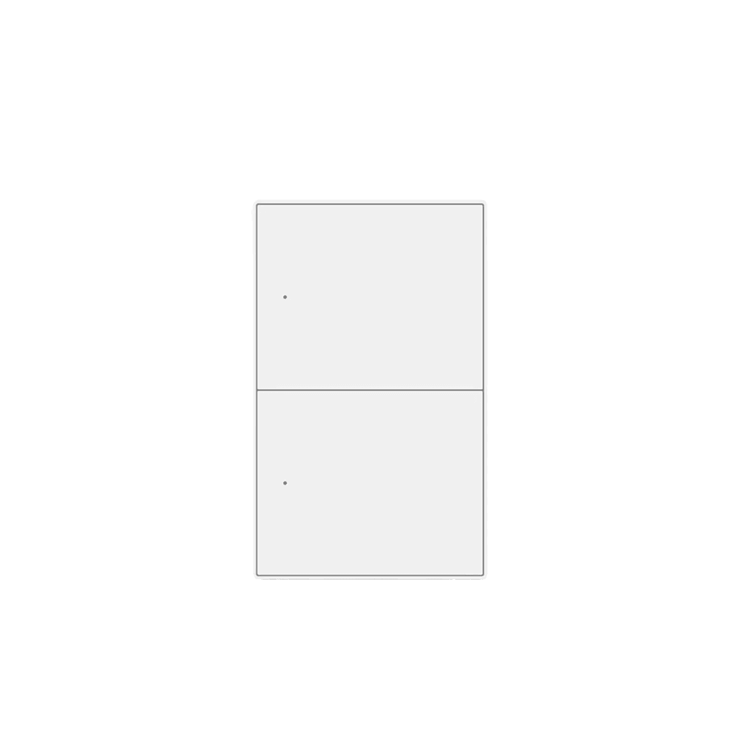 Zemismart US Push Switch 2x4 Aluminium 2Channel White