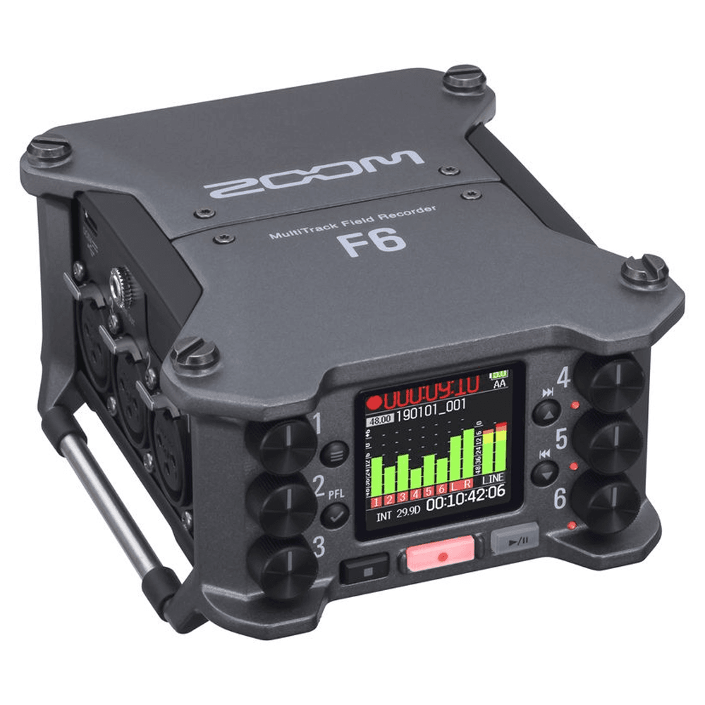 Zoom F6 - Field Recorder with 32-bit Float Technology and dual A/D converters