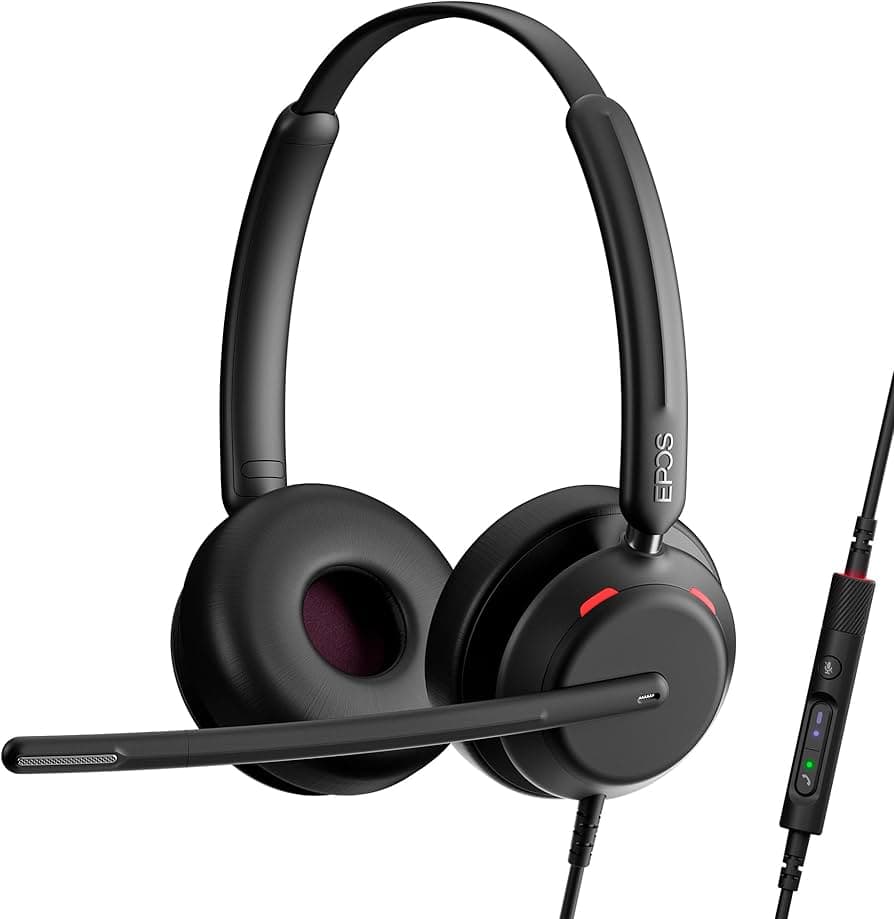 EPOS EPO-1000431 - PC 7 USB Over Head Monaural Voip Headset, 2m Cable, Noise