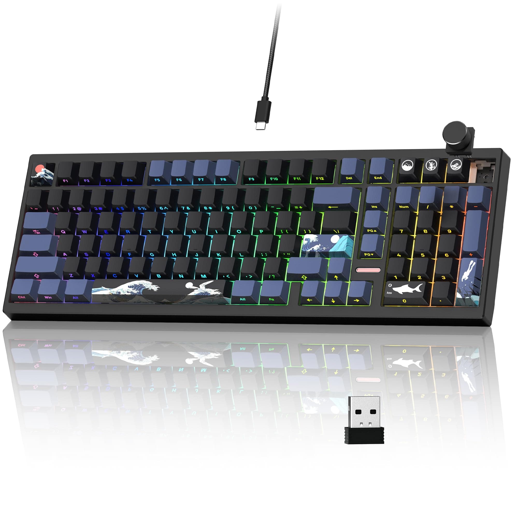 UniQue - Wireless USB Multimedia Keyboard and Mouse Combo