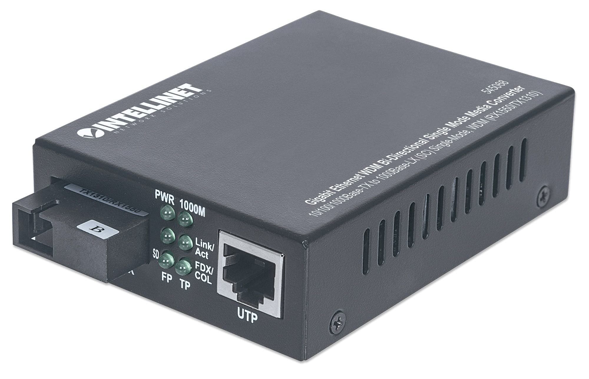 Intellinet - Fast Ethernet WDM Bi-Directional Single-Mode Media Converter