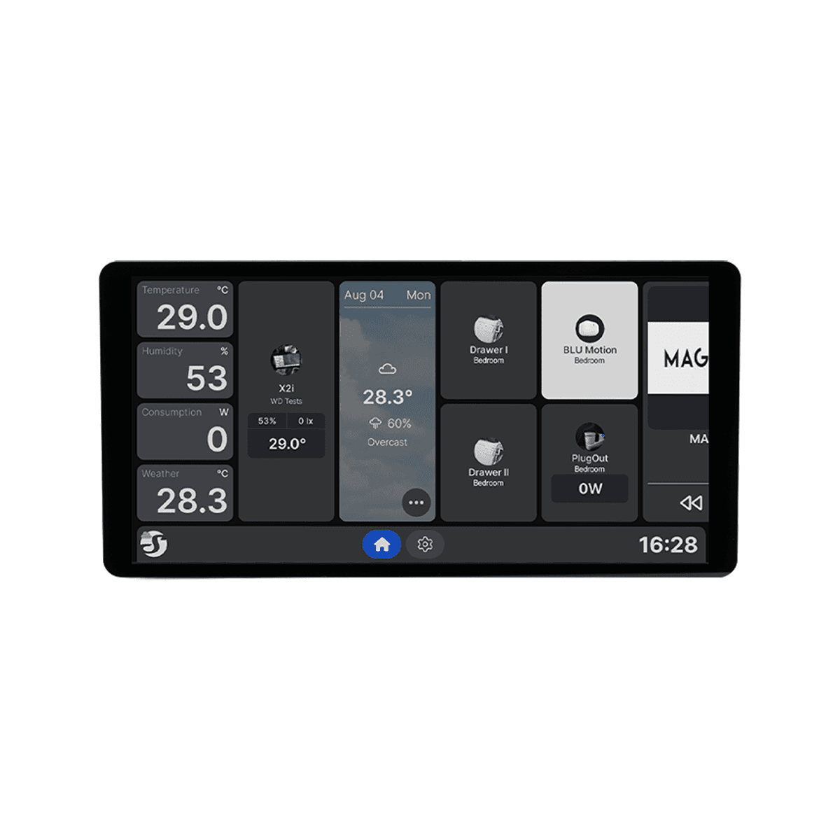 Shelly - Wall Display X2i 6.95-inch Colour Touchscreen (Black)