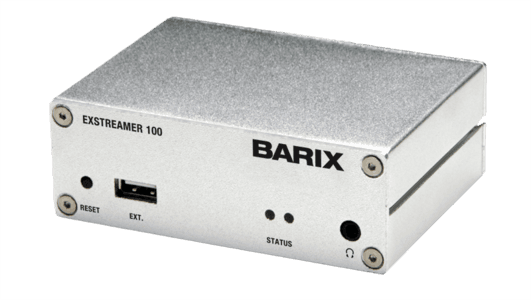 Barix Exstreamer 110 - Network Audio Player with LCD & USB port