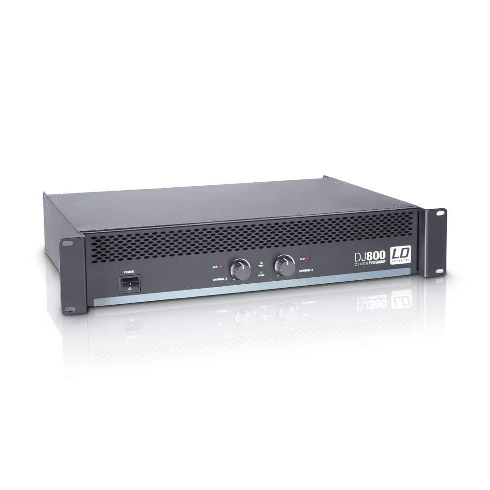 LD Systems DJ 800 - PA Power Amplifier 2 x 400 W 4 Ohms