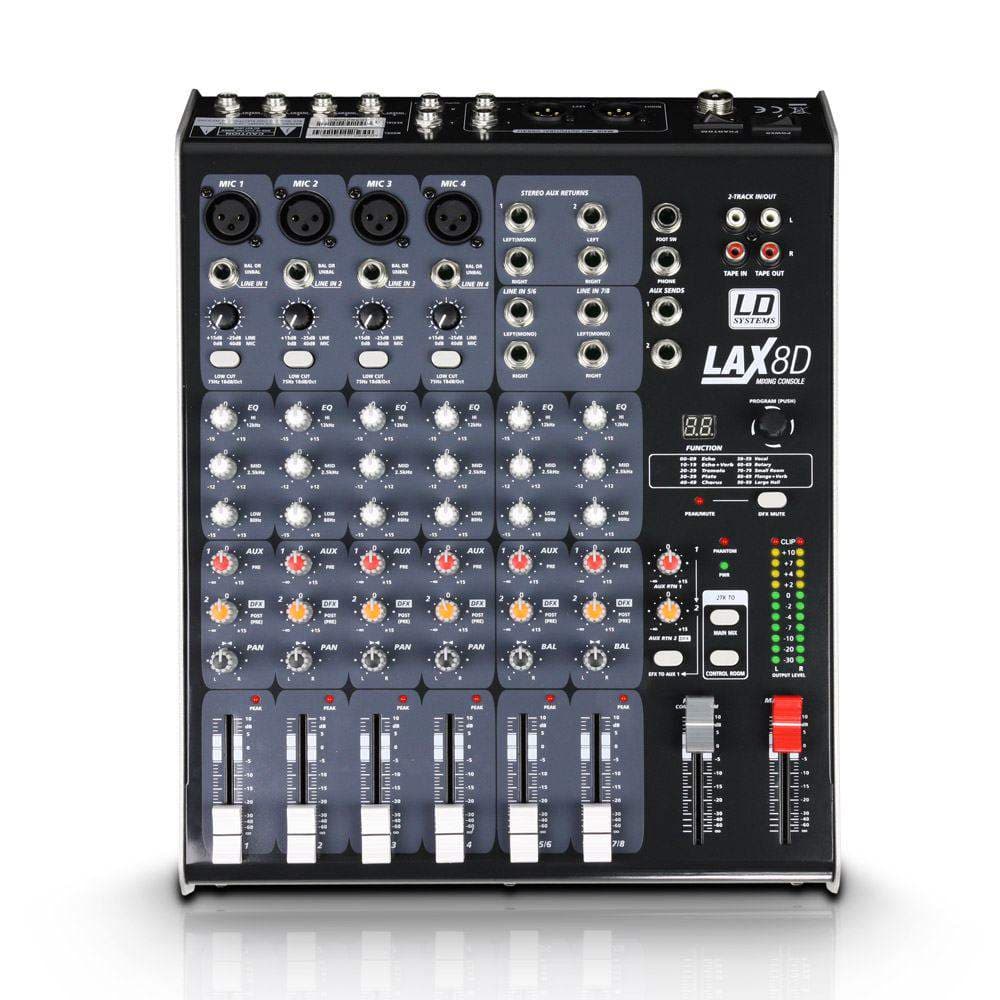 LD systems LAX 8 D 8-channel mixer with DSP