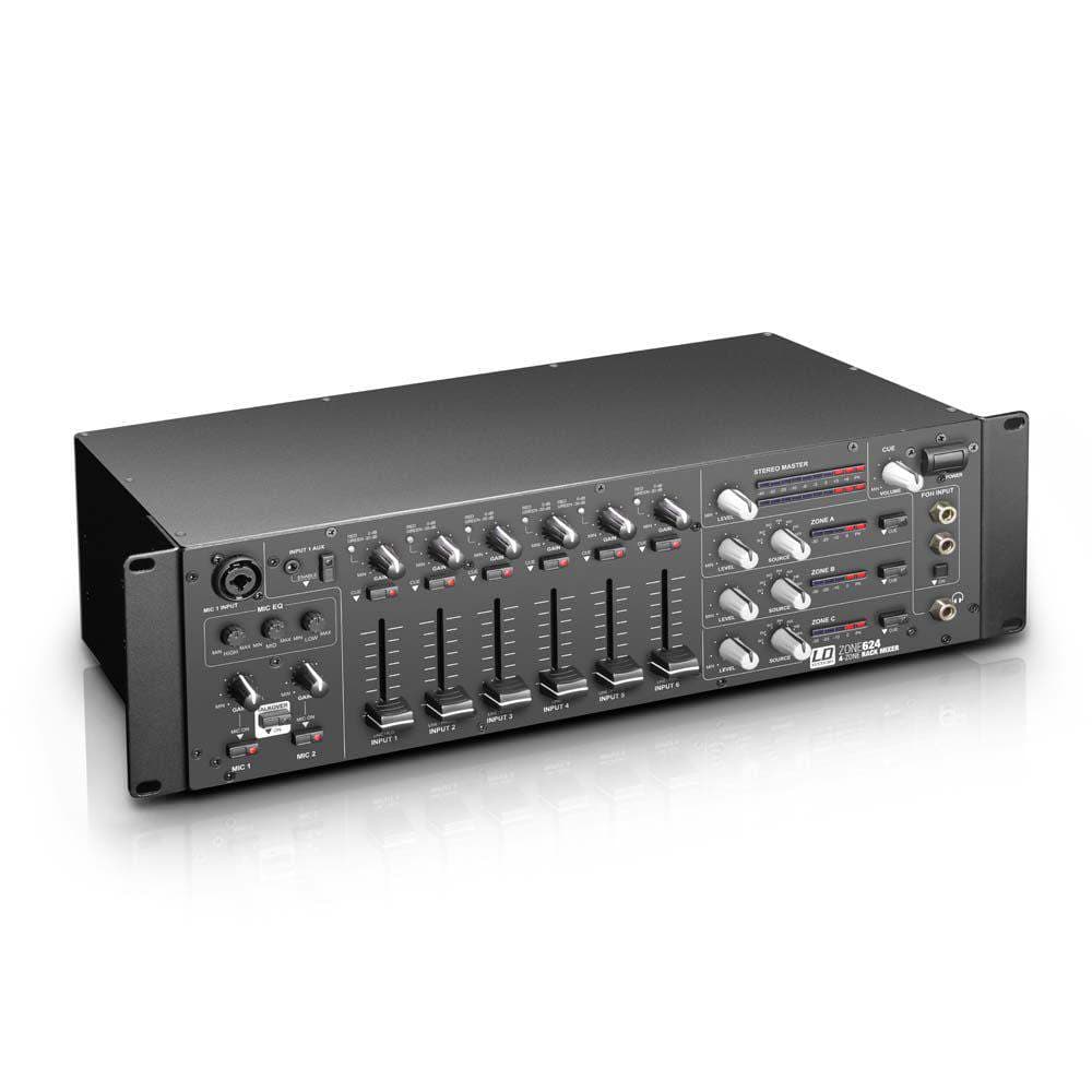 LD Systems ZONE 624 - 19" 4-Zone Mixer 3U