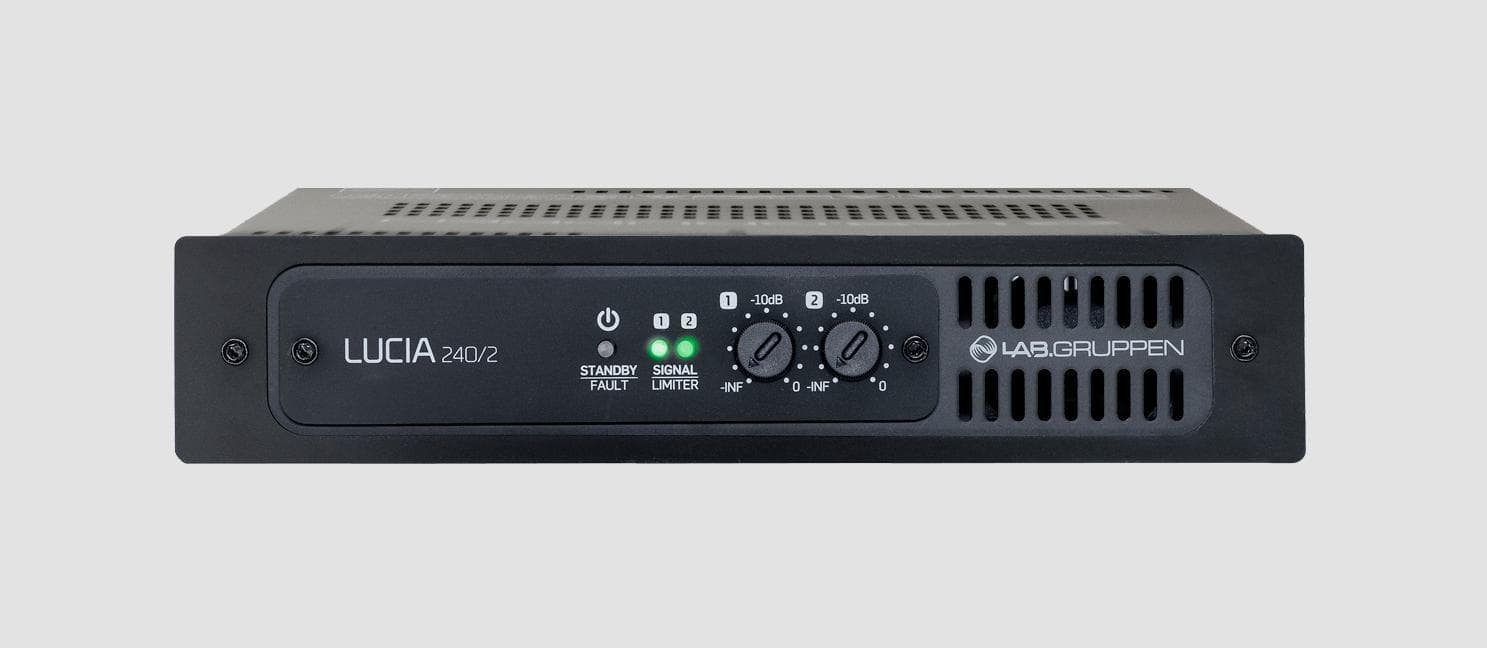Lab Gruppen - Lucia 240/2 - 2 Channel Class D Commercial Amplifier with GPIO Facility