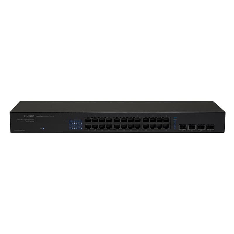 Pakedge S28fe - 24-Port Unmanaged Gigabit Switch With 4 Single Fiber Ports