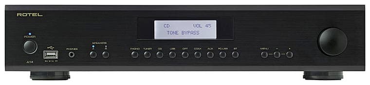 Rotel A14MKII Amplifier (Black) - Integrated Amplifier (Incl Free WiiM Mini)