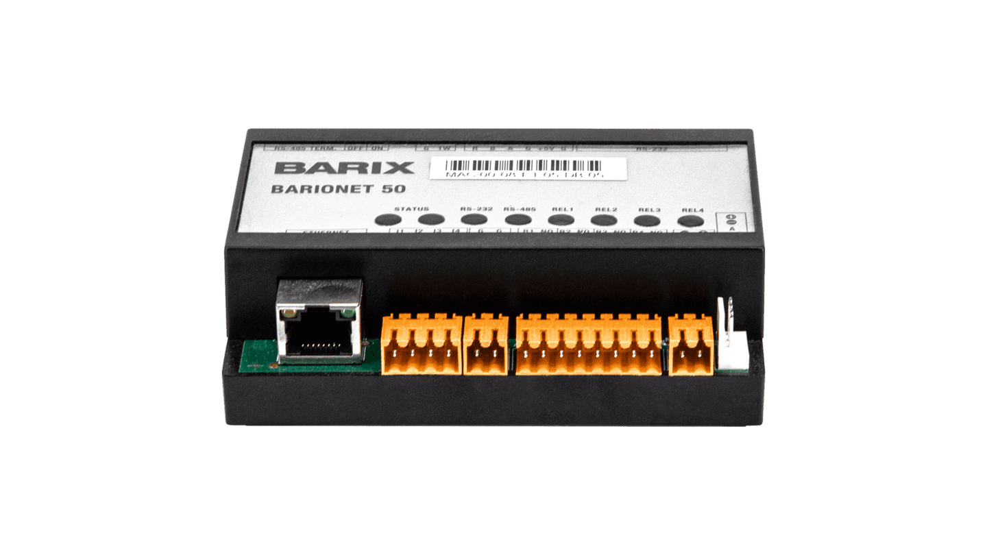 Barix Barionet X8 - Barix 8 Channel in/out extension device for Barionet 50 & 100, Modbus/RTU via RS485 serial port.