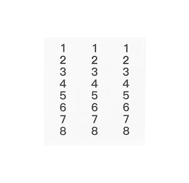 HOLLYLAND S-HOL-NS01 - Spares - Number Stickers (for Wireless Tally System)