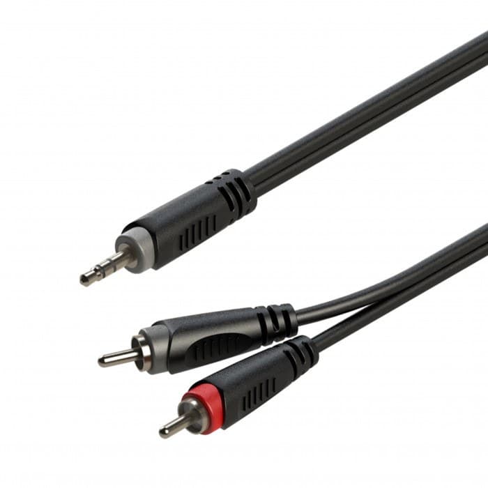Roxtone 2M SIGNAL LEAD 3.5mm ST to 2RCA M