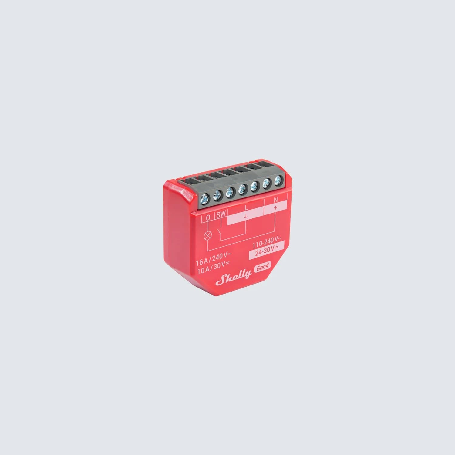 Shelly Smart Wi-Fi Relay With Power Metering, 1 Channel, 16A