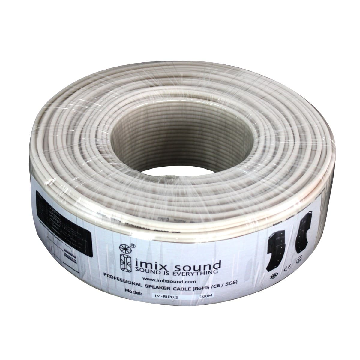 Imix IM-RIP-0.5 Figure-8 Speaker / Power Cable – 100 Meter