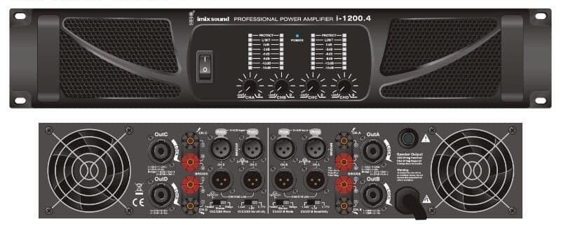 Imix IMI1200.4 4 Channel Power Amplifier