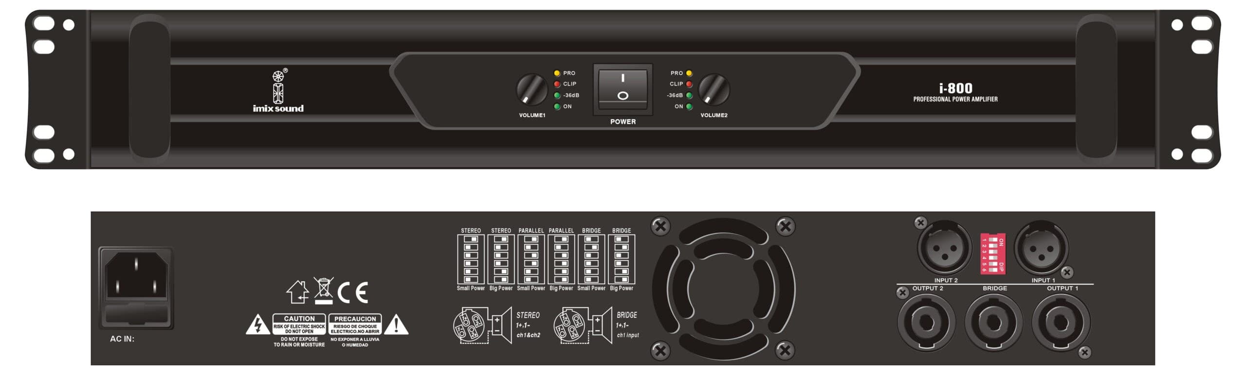 Imix I-800 Power Amplifier