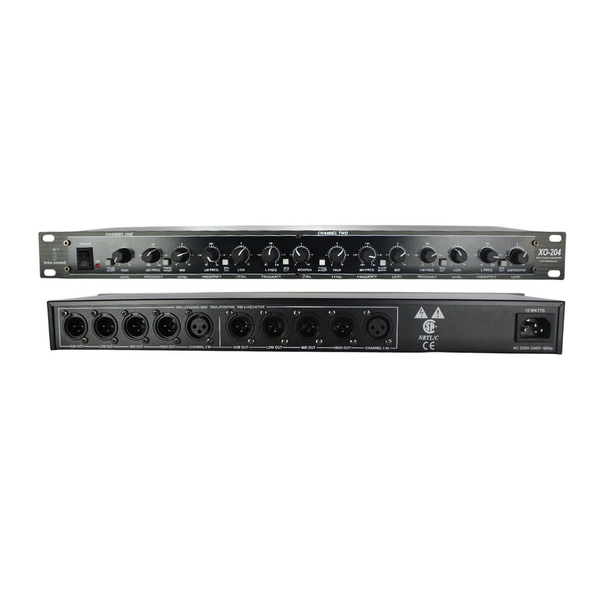 Imix Sound XO-204 3-Way Professional Audio Crossover