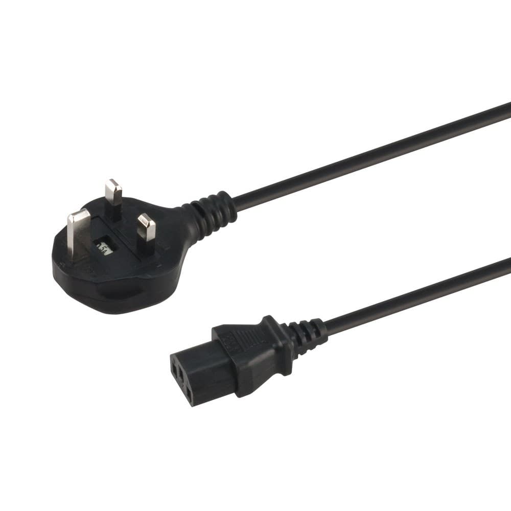 Generic Power Solutions - PWR-1H-BR-1.8M 1.8m British Plug to IEC C13 Power Cable