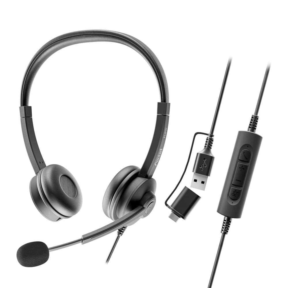 Axtel - AXH-FLOWUCDC Axtel Flow Usb Type-A/C Stereo Headset