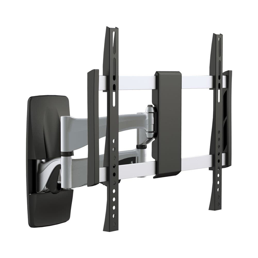 BRACKET - ELEGANT ALUMINUM FULL-MOTION CURVED & FLAT PANEL TV WALL MOUNT - For most 32”-55” curved & flat panel TVs