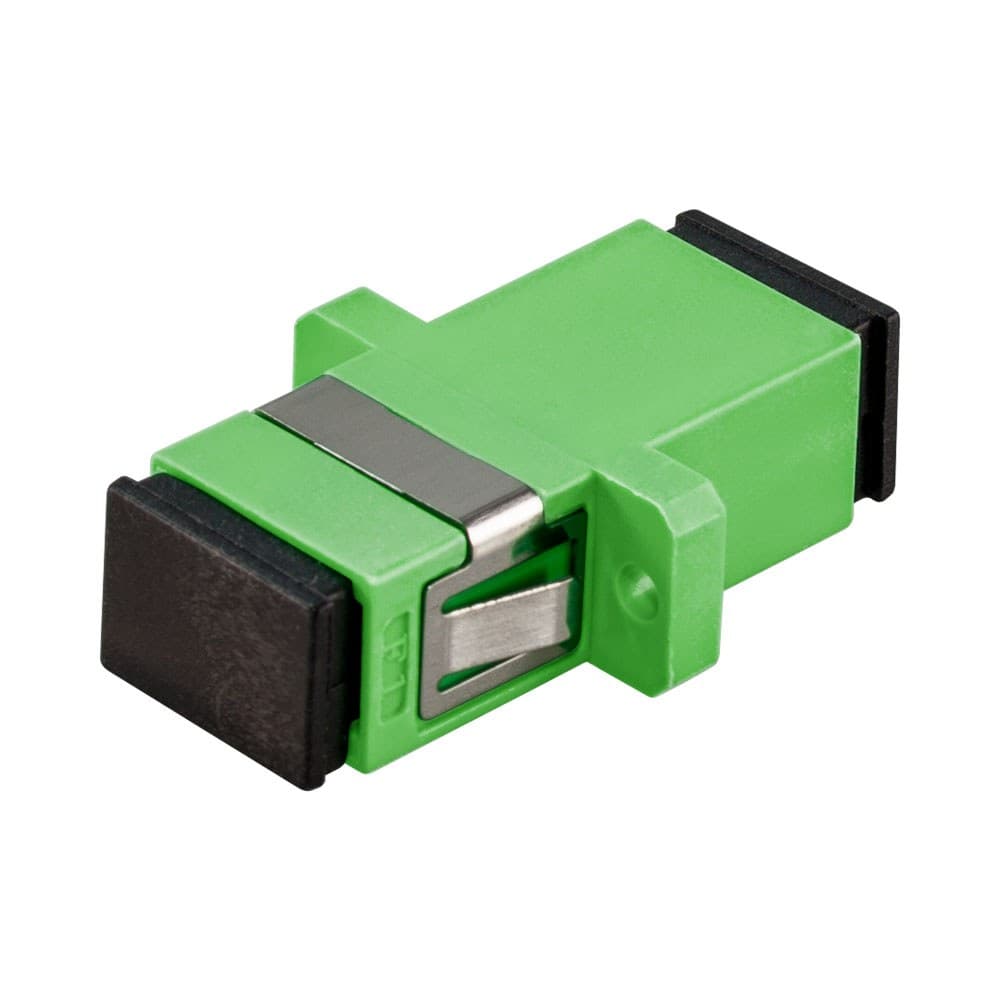 FIBRE SIMPLEX SC/APC SINGLE MODE MID COUPLER CERAMIC SLEEVE – GREEN