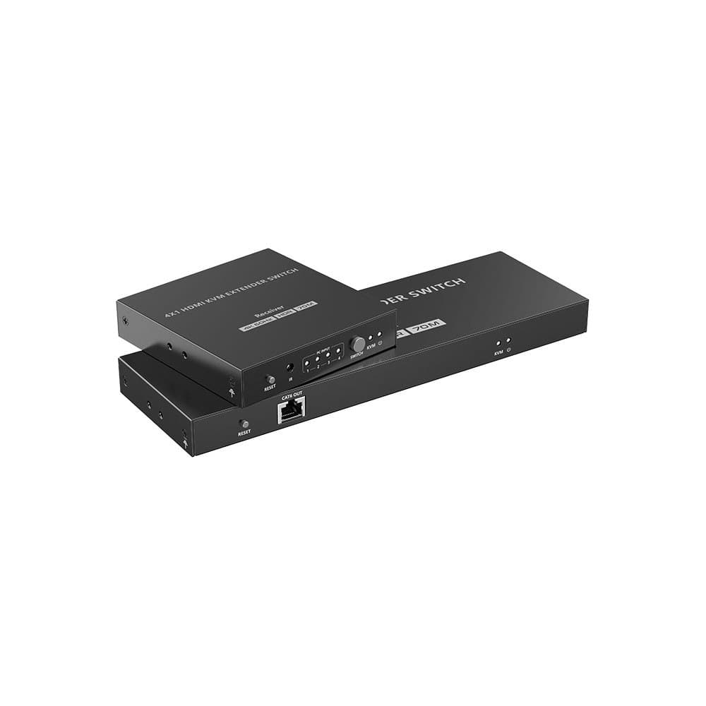 Lenkeng - LKV441EX 70M 4×1 4K @60Hz Hdmi Kvm Extender Switch