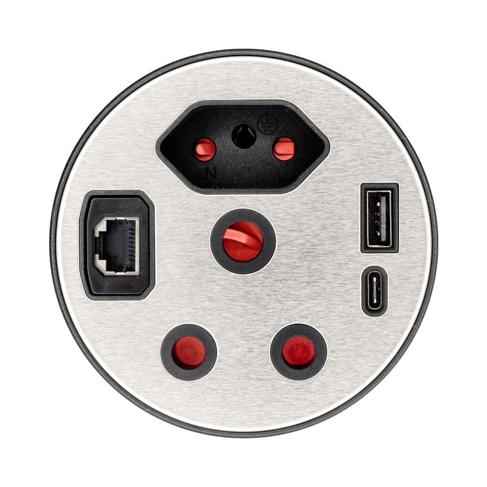LINKQNET 90MM DESKTOP GROMMET WITH LAN