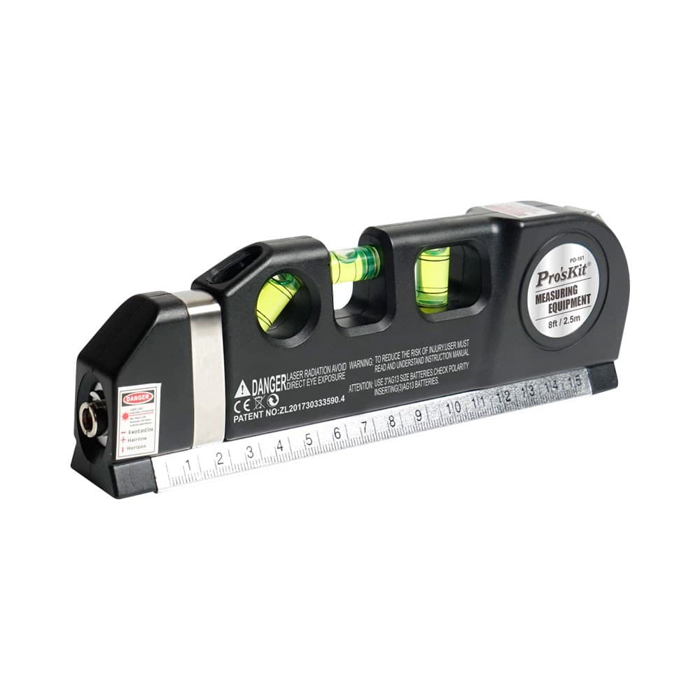 Proskit - PD-161-C 4-in-1 Laser Level and Measuring Tool