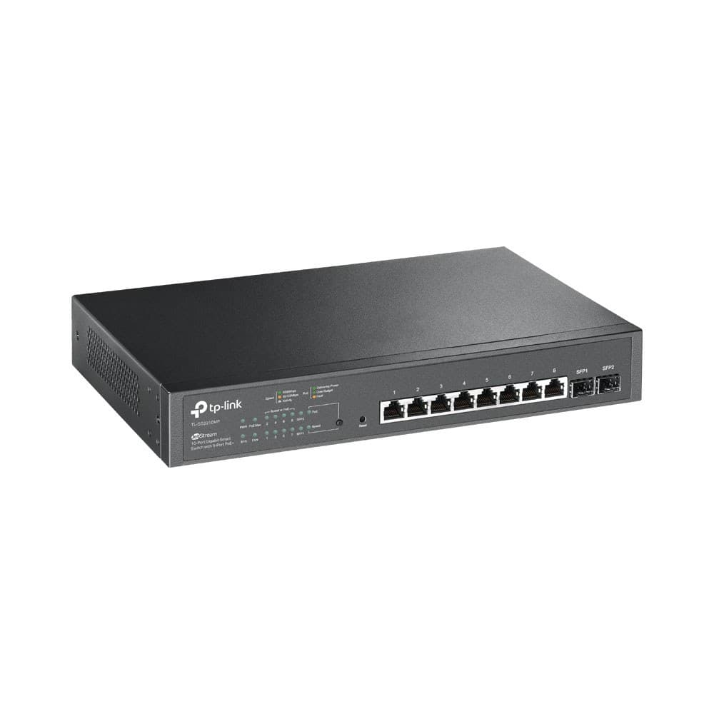 TP-LINK TL-SG2210MP JETSTREAM 10-PORT GIGABIT SMART SWITCH WITH 8-PORT POE+
