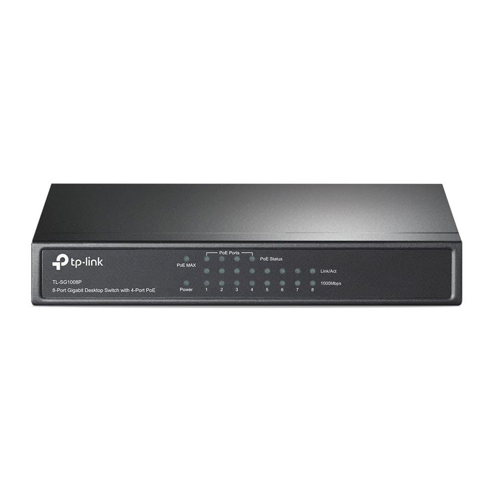 TP-LINK TL-SG1008P 8-PORT GIGABIT DESKTOP SWITCH WITH 4-PORT POE