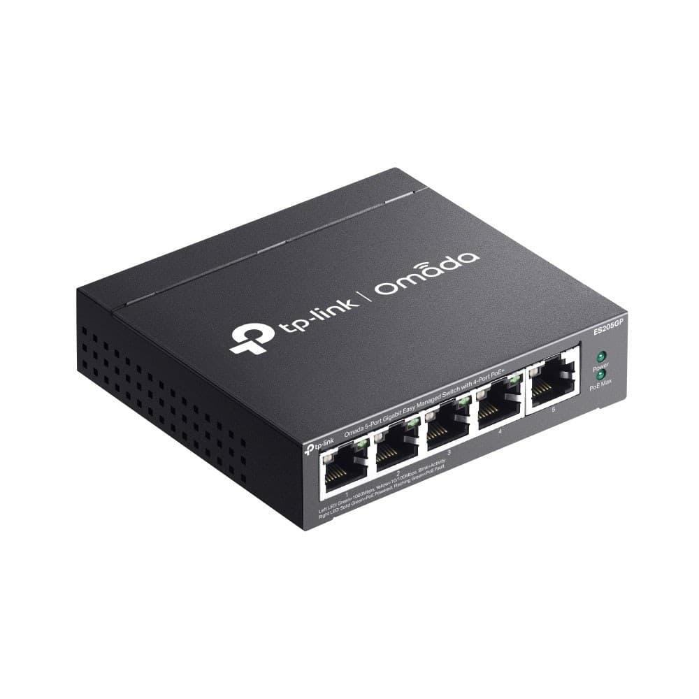 TP-Link - OMADA ES205GP 5-Port Gigabit Easy Managed Switch With 4-Port Poe+