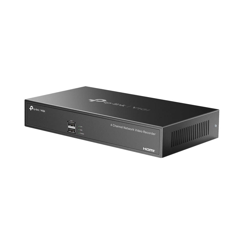 TP-Link - VIGI NVR1004H 4-Channel Network Video Recorder