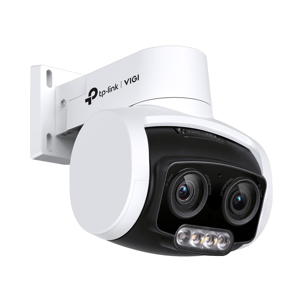 TP-Link - VIGI C540V 4Mp Outdoor Full-Colour Dual-Lens Varifocal Pan Tilt Network Camera