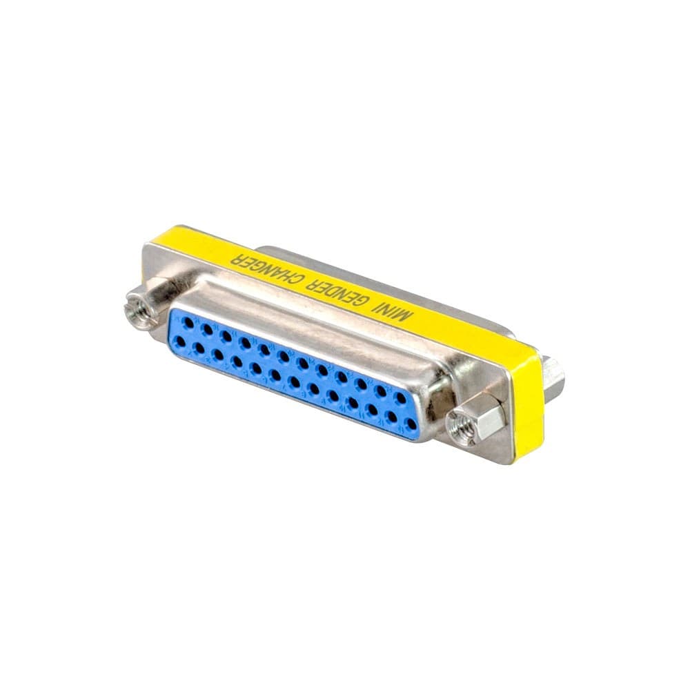 UNITEK DB25 FEMALE TO FEMALE SLIMLINE GENDER CHANGER
