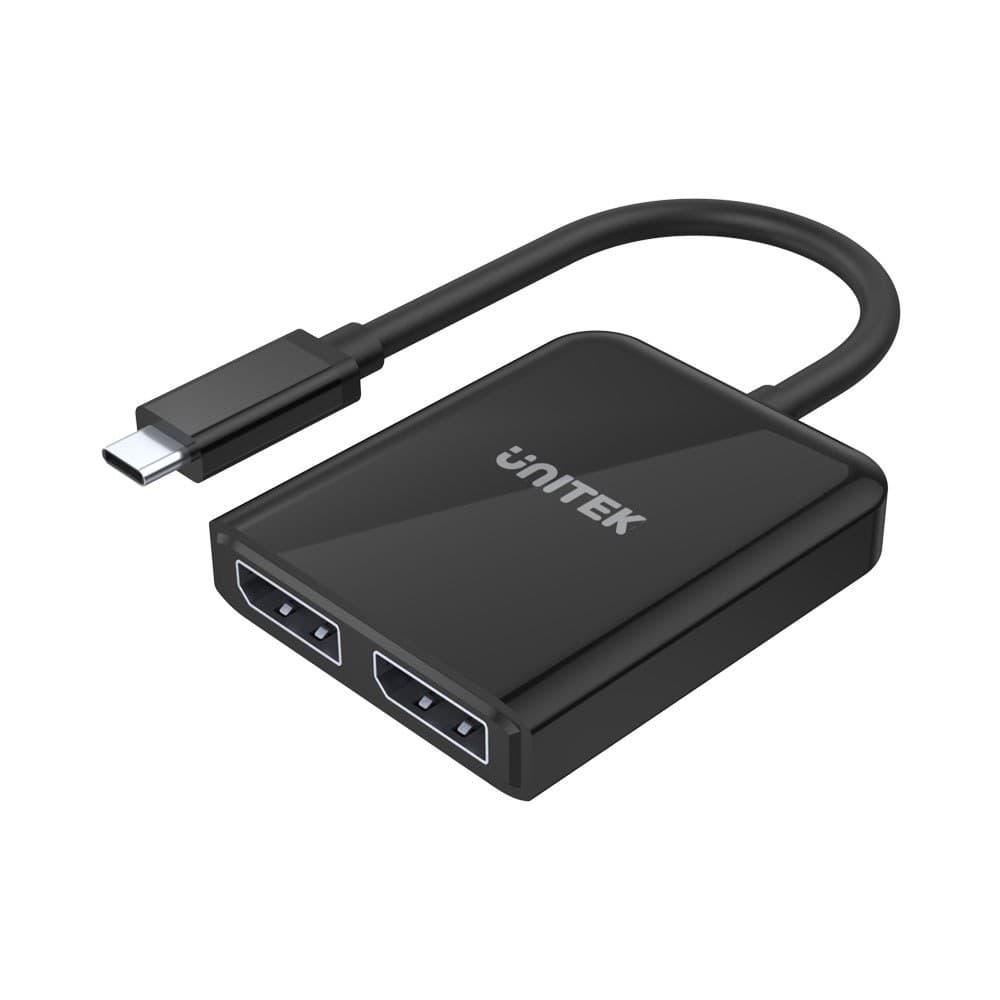 UNITEK 8K 60HZ TYPE-C TO DUAL DISPLAYPORT CONVERTER WITH MST SUPPORT (V1407A)