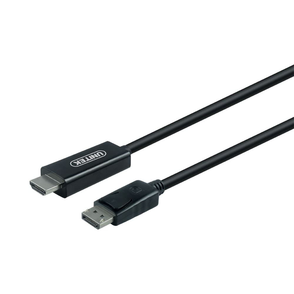 UNITEK 1.8M DISPLAYPORT MALE TO HDMI MALE ADAPTER CABLE (Y-5118CA)